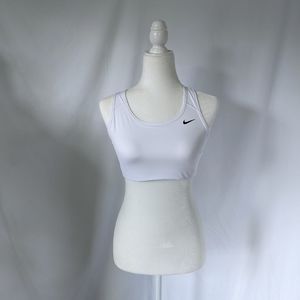 White Nike sports bra